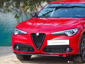 Alfa Romeo Stelvio Front Spoiler - Carbon Fiber - Stile Italia Alfa Romeo Stelvio Front Spoiler - Carbon Fiber - Stile Italia